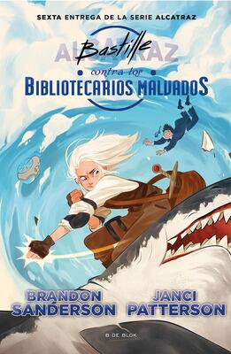 Book cover for 'Alcatraz Contra Los Bibliotecarios Malvados: El Talento Oscuro' by Brandon Sanderson.
