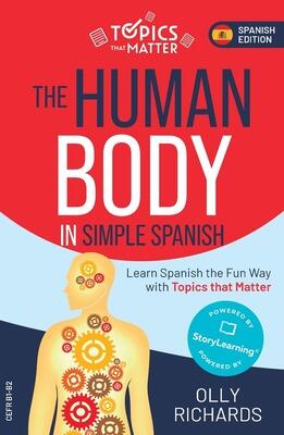 Book cover for 'The Human Body in Simple Spanish' by Olly Richards.