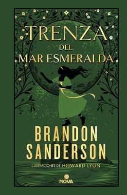 Book cover for 'Trenza del Mar Esmeralda' by Brandon Sanderson.